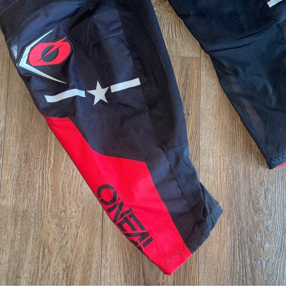 O’NEAL Black & Red Element Squadron Motocross Pants Size 40 Waist 34 - Picture 13 of 17